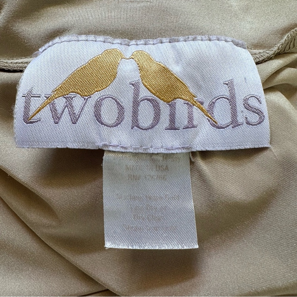 TwoBirds Dress Sz S/M? Multi Way Maxi Champagne Bridesmaid Formal Marylin EUC - Picture 10 of 11